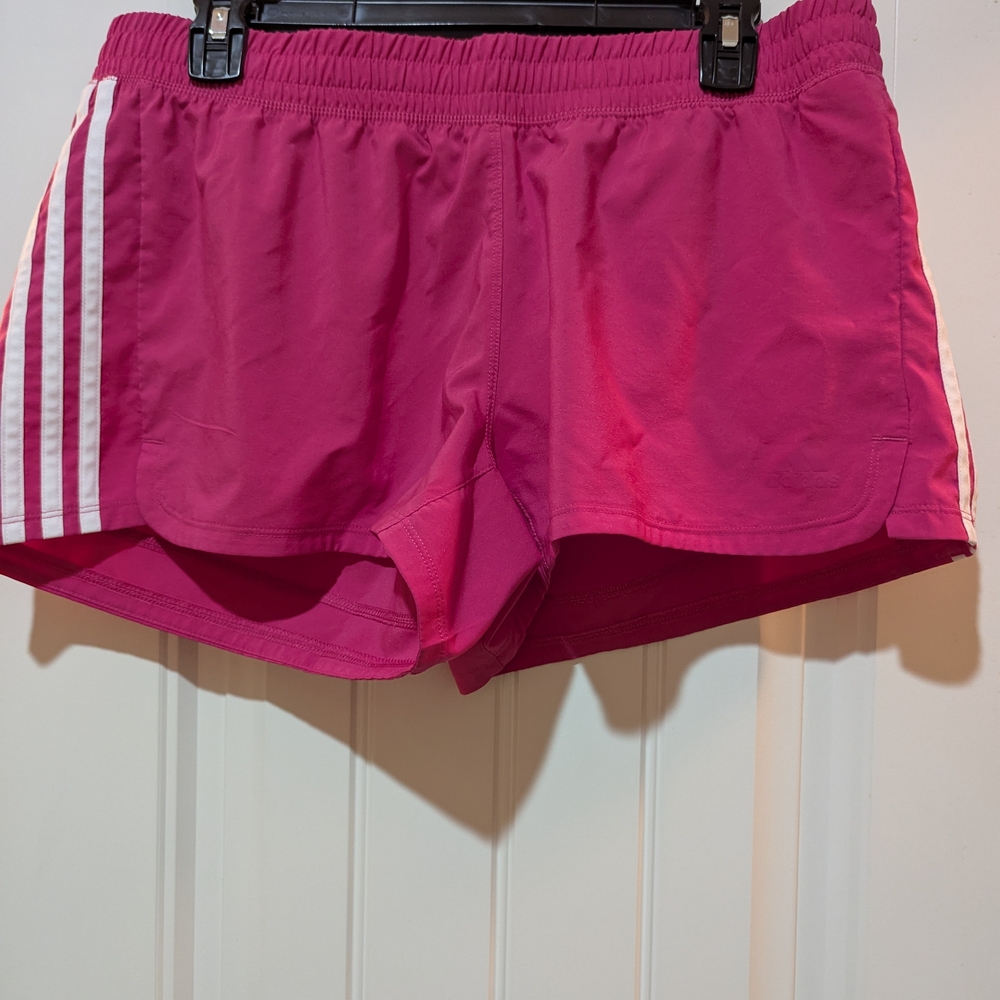 Adidas Pink Athletic Shorts Lightweight Performance